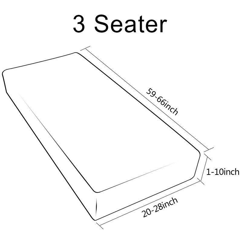 Latitude Run® Faux Leather Stretchy Sofa Seat Cushion Cover Chair Couch